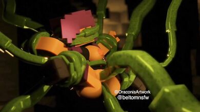 My Minecraft Lover's Secret Fantasy: Getting Fucked by a Slime Tentacle Monster