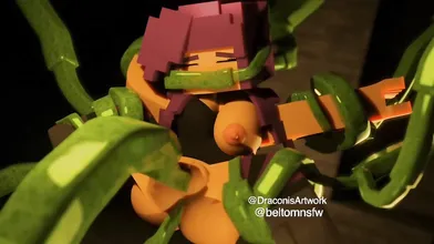 My Minecraft Lover's Secret Fantasy: Getting Fucked by a Slime Tentacle Monster