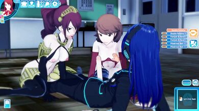 Watch as these two sexy schoolgirls get into some hot and heavy lesbian action!