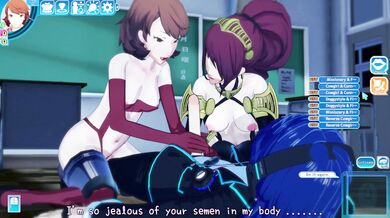 Watch as these two sexy schoolgirls get into some hot and heavy lesbian action!