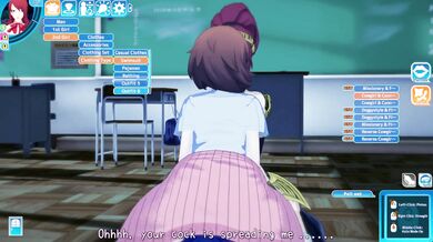 Watch as these two sexy schoolgirls get into some hot and heavy lesbian action!