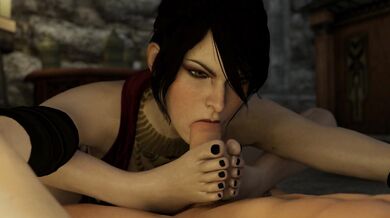 "Rainbow Bitches: A Morrigan Flowjob"