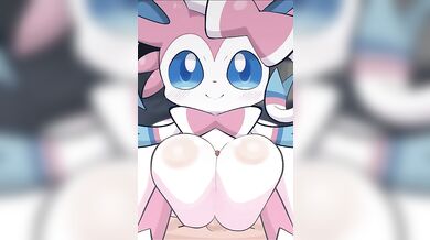 "In the Forest of Sensuality, Sylveon's Lustful Cumshot"