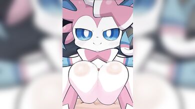"In the Forest of Sensuality, Sylveon's Lustful Cumshot"
