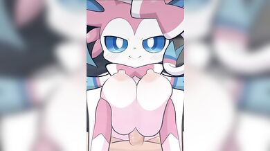 "In the Forest of Sensuality, Sylveon's Lustful Cumshot"