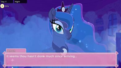 Ponified Princess Luna Simulation in a Pony Waifu Dream World