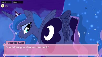 Ponified Princess Luna Simulation in a Pony Waifu Dream World