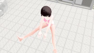'Bouncy bobble breasts in pink bikini shake as Toyota Nono animation girl moans with pleasure! Hentai at its finest.'