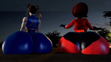 'Mortal Kombat x hentai starring Super Mom vs Street Fighter Chun-Li'