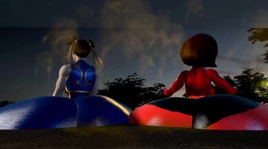 'Mortal Kombat x hentai starring Super Mom vs Street Fighter Chun-Li'