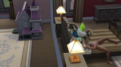 "Horny Wife Gives Her Husky a Dirty Side Bed Sex."