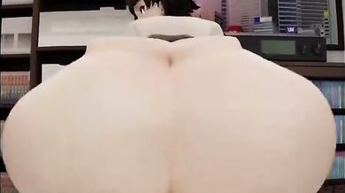 'Sexy schoolgirl Makoto Niijima gets caught masturbating by her teacher Mr. Johnson!'