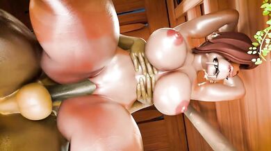 "Erotic Serpent Encounter: A Lioness Seduced by a Slithering Seducer"