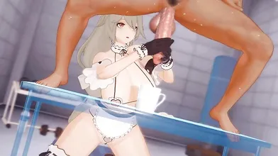 "Hentai Milking - Rina's Semen Squirting"