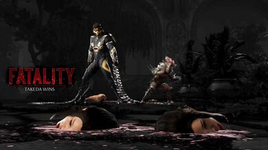 "Bloody Carnage: Kitana's Tragic Ryona Massacre"