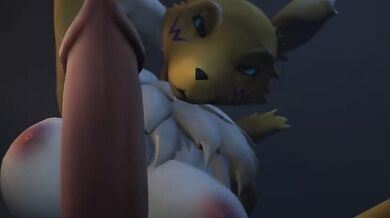 "Renamon: Taking your Mouth like a Champ in POV Hentai"