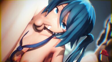 Miku, the adorable Japanese Vocaloid gets gangbanged by a group of horny men who can't control their lustful desires anymore.