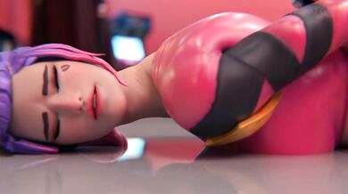 'Two Badass Heroines of Animation and Video Games Get Down with Sex Toys in a Scorching Lesbian Encounter'