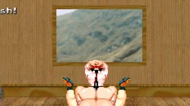 'Missionary Bliss with a Futanari Shermie and her new sex toy - Hands behind head added!'