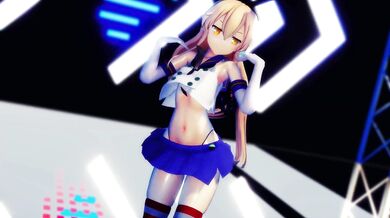 'Captain Shimakaze’s Naughty Tantrum and Momokun's Wet Dream - R18 MMD Hentai'