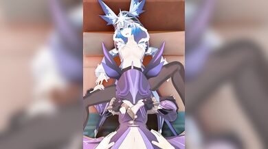 'Genshin Impact: The Ultimate Fantasy Hentai Mages Threesome with Aether and Two Hot Female Cicin'