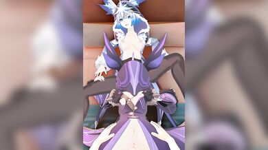 'Genshin Impact: The Ultimate Fantasy Hentai Mages Threesome with Aether and Two Hot Female Cicin'