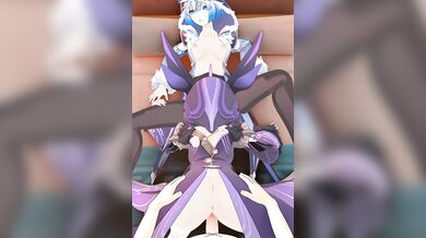 'Genshin Impact: The Ultimate Fantasy Hentai Mages Threesome with Aether and Two Hot Female Cicin'