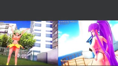 "Gigantic Growth Giantesses: Kirika, Misono and Mii's Hentai Porn Adventure"