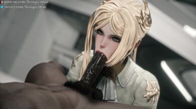 "The Captain demands a human specimen for fellatio experimentation. (Black) (Bouqetman)"