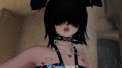 Hey there, big-chested goth momma! Come take a shower with me and let's get wet and wild in the steamy bathroom!