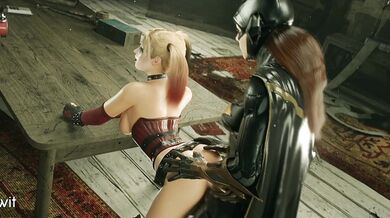'Fucking Batgirl and Harley Quinn in a futa threesome with no music, shot in 4K quality'