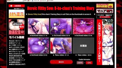 "Taimanin Yukikaze Animation - [5c] Riko-chan's Archived Video 3 (Training Diary) {ENG}"