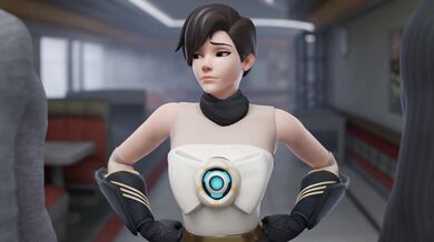Watch the picky Tracer in her white Animation 3D porn video.