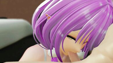 'Virtual Yuki Hana Gets Lamy Creamed with a Hololive Blowjob in Pink Hair Hentai MMD VTuber 3D Creampie Video'