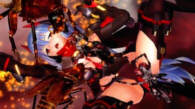 "Girlfriend's insect sex with her boyfriend's cock!"