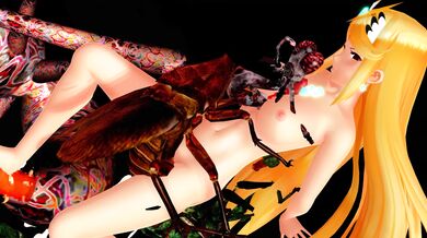 "Girlfriend's insect sex with her boyfriend's cock!"