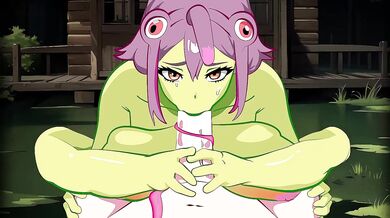 "Ms. Frog Gets A Flow Job From Her Evil Captor"