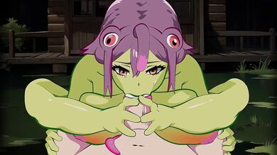 "Ms. Frog Gets A Flow Job From Her Evil Captor"