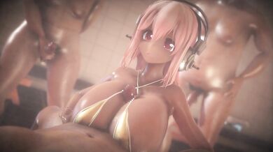 'Dark Skinned Sonico's Social Experiment With A Twist'
