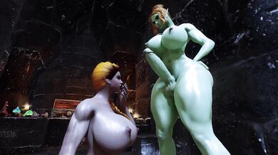 '"Mighty Futa Orc" takes on the Curvaceous Dark Sultry Slut'