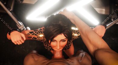 Rewritten as: "Lara Deepthroat - White [Black Tape] [QOC]"