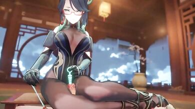 'Boss's Sexy Secretary Gets Blown By Her Retainers And Cums All Over Them In Fetish Fantasy'