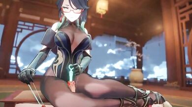 'Boss's Sexy Secretary Gets Blown By Her Retainers And Cums All Over Them In Fetish Fantasy'