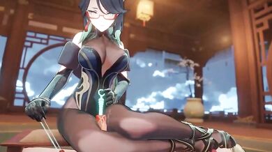 'Boss's Sexy Secretary Gets Blown By Her Retainers And Cums All Over Them In Fetish Fantasy'