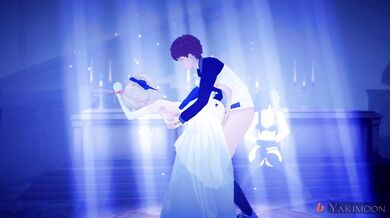 'Shirou Emiya uses his magical powers to control Artoria Pendragon and ra*pe her in a full animation hentai video.'