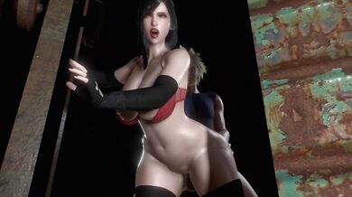 "Adventure Time with Tifa and Cloud in the Great Outdoors"