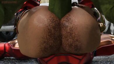'The Hulky Mane: Iron Man's Flexy Sex Adventure with a Looped and Hairy Hulk!'