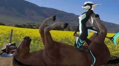 "Four-Eyed Shark Horse - 4k Ultra HD Hentai Porno!"