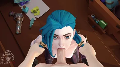 Brunette Jinx gets her face ravaged by a powerful sorcerer in this hardcore hentai porn movie.