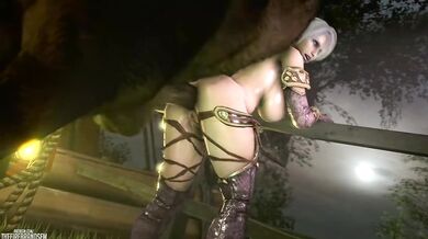 'Rear-end riding with a horny horse: Ivy Valentine gets ass fucked by a stallion'